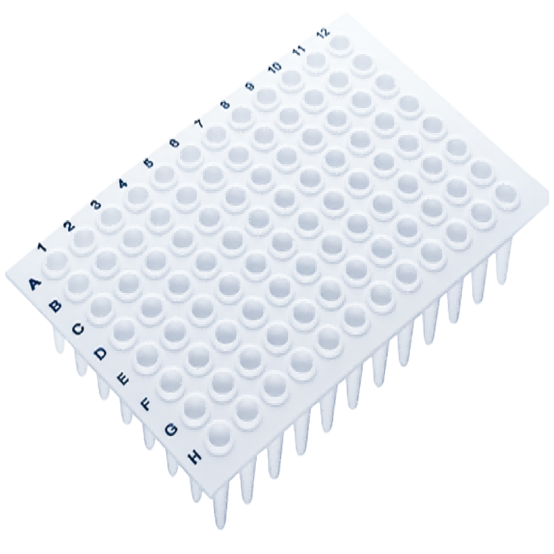 without skirt 96 well pcr plate